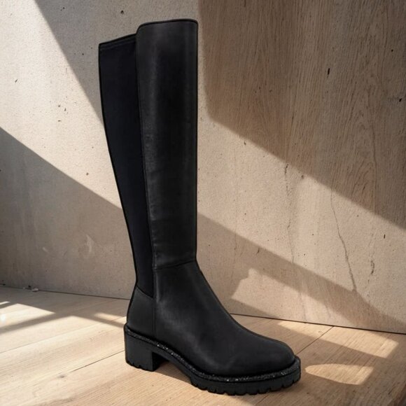 Kenneth Cole Women's Black Riva Over The Knee Regular Calf Boots Size 5M NIB - Picture 1 of 4